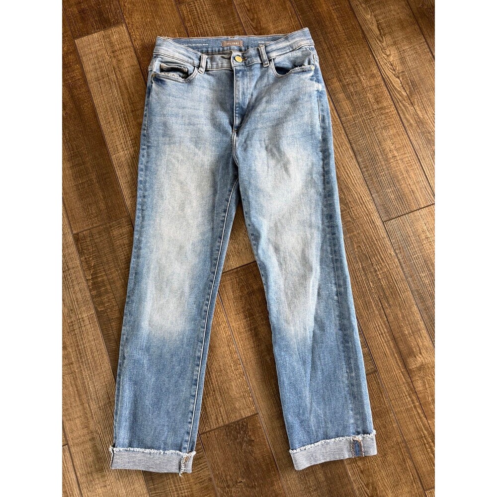 DL1961 Mara Ankle High Rise Instasculpt Straight Sz. 29 Cross Walls
